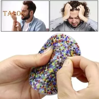 Ковыряние кожи игрушка-фиджет снятие стресса волосы ногти Ковыряние кожи альтернатива круглая бусина пинцет дерматилломания трихотилломания сенсорная игрушка дети взрослые Circle