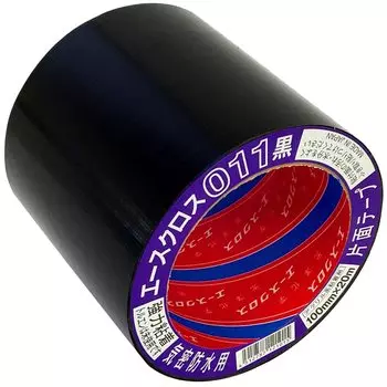 Koyo Chemical Airtight Waterproof Tape Ace Cross Acrylic Strong Adhesive Single Sided Tape 011 Black 100mm x 20M чёрный