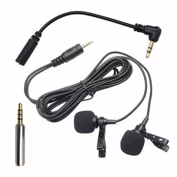 KOYOKOMA штыревой микрофон мини-микрофон конденсаторный микрофон всенаправленный всенаправленный конвертер-адаптер сумка для хранения в комплекте 3,5 мм