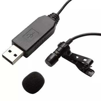 KOYOKOMA всенаправленный USB-микрофон с зажимом для проводного небольшого ПК, компьютера, Skype, интернет-звонков, громкой связи
