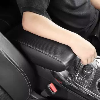 Кожа из углеродного волокна, крышка консоли, подлокотник для Jeep Grand Cherokee 2011-18