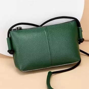 Кожа, мягкая кожаная сумка через плечо, повседневная женская сумка-мессенджер, простая сумка из натуральной коровьей кожи для мам среднего возраста, атмосфера розовый