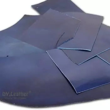 Кожа седла синяя, толщина, сделано в Японии, обработка Tochigi, глазурь, блестящая дубленая натуральная кожа, воловья кожа, кожаная ткань, детали для рукоделия