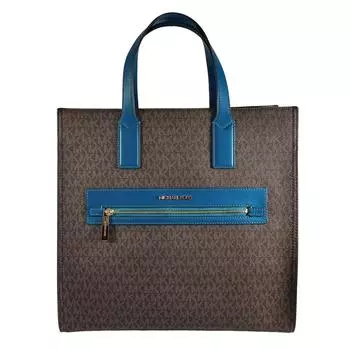 Кожаная большая сумка через плечо Michael Kors Kenly