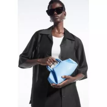 Кожаная большая сумка COS Japan Fold Micro