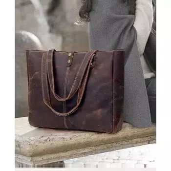 Кожаная большая сумка, женская большая сумка ручной работы, дорожная сумка в винтажном стиле, персонализированная сумка, рождественский подарок для женщин, мамы и дочки