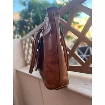 Кожаная большая сумка, женская сумка, кошелек, сумка для покупок, дорожная сумка, сумка через плечо, сумка для ноутбука для женщин 12 x 5 x 16 in коричневый