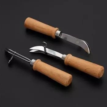 Кожаная канавка для кромок Регулируемая деревянная ручка Легко держать Эргономичная многофункциональная одежда своими руками Кожаная кромка для шитья канавок Фабрика инструментов для вырубки