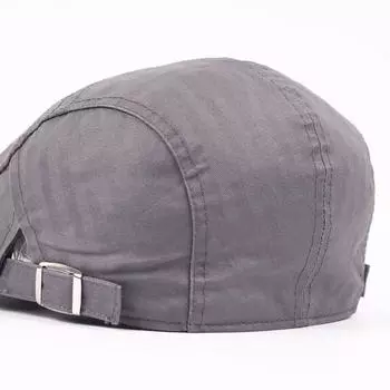 Кожаная кепка в клетку, мужская модная вышитая шляпа с козырьком на осень Adjustable хаки