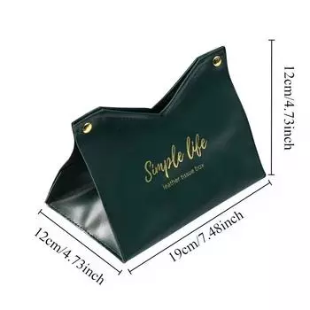 Кожаная коробка для салфеток для автомобиля, кухни, гостиной, спальни, офиса, отеля, домашнего хозяйства, большой складной ящик для хранения, украшения дома