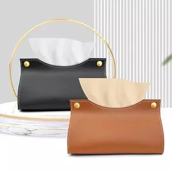 Кожаная коробка для салфеток, кожаная коробка для салфеток, органайзер, держатель для домашнего стола в гостиной One Size бежевый