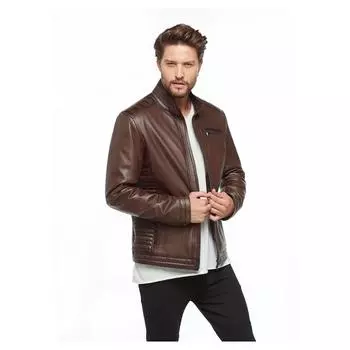 Кожаная куртка Slim Fit