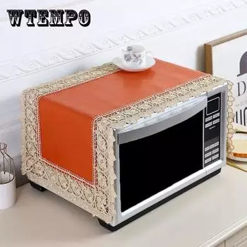 Кожаная микроволновая печь Пыленепроницаемая, водонепроницаемая и маслостойкая крышка полотенцесушитель универсальная защитная крышка 35 * 100 см