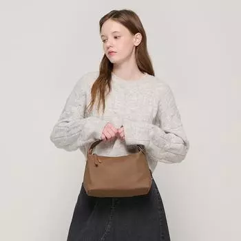 Кожаная мини-сумка Cutie (коричневый), РД24Д26БРФ0-7000026589