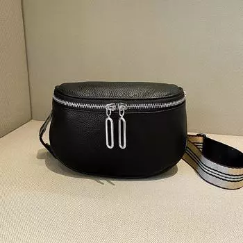 Кожаная модная сумка-седло женская сумка сумка-мессенджер двойная молния первый слой коровья кожа сумка через плечо красный