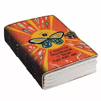 Кожаная мотивация с цитатой, печатными пустыми страницами, дневник, дневник для личного и офисного использования, планировщик, пустой дневник (7 х 5 дюймов) 7 x 5 in