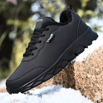 Кожаная мужская обувь, кроссовки, трендовая повседневная обувь, итальянские дышащие мужские кроссовки для отдыха, нескользящая обувь, мужская вулканизированная обувь 6.5 чёрный