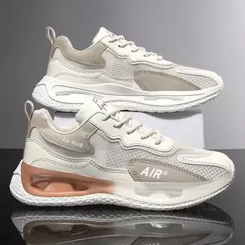 Кожаная мужская обувь, модная корейская версия, модная повседневная обувь, мужская дышащая амортизирующая спортивная вулканизированная обувь, мужская обувь 39 серый