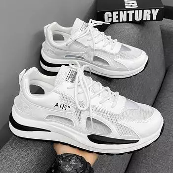 Кожаная мужская обувь, тапочки, спортивные на открытом воздухе, модные мужские сандалии на плоской подошве, нескользящие дышащие туфли из ЭВА, модная летняя мода высокого качества из искусственной кожи с сеткой 39