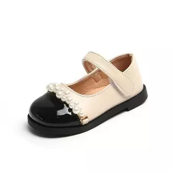 Кожаная обувь для девочек Туфли принцессы 27 чёрный