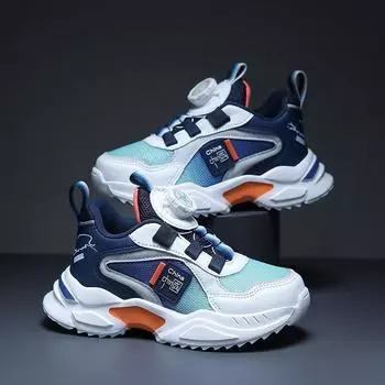 Кожаная обувь для мальчиков Classmates Кроссовки Повседневная обувь Мягкая подошва Нескользящая обувь для подростков Одинокие папы Кроссовки 28