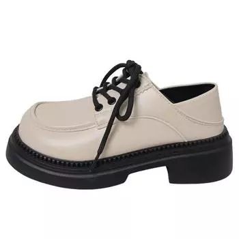 Кожаная обувь для женщин, туфли на плоской подошве, белые, черные лоферы на каблуке, повседневные женские мокасины, туфли без шнуровки на плоской подошве, летняя обувь 35