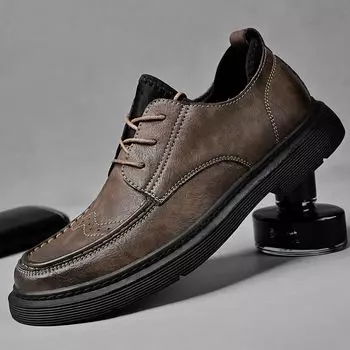 кожаная обувь мужская повседневная кожаная обувь 38