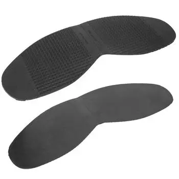 Кожаная обувь Подошвы резиновые противоскользящие подошвы для передней части стопы Плоская обувь Ремонт полуподошвы Pad (черный) чёрный