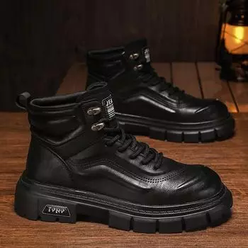 Кожаная обувь Повседневная деловая обувь для мужчин Модная нарядная обувь Tenis De Hombre Мокасины Мокасины Tenis Caballero Дизайнерские кроссовки 39 чёрный