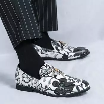 Кожаная обувь Повседневная деловая обувь для мужчин Платье Tenis De Hombre Мокасины Мокасин Tenis Caballero Дизайнерская 38