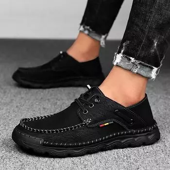 Кожаная обувь Повседневная деловая обувь для мужчин Платье Tenis De Hombre Мокасины Мокасин Tenis Caballero Дизайнерская 38 чёрный