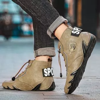 Кожаная обувь Повседневная деловая обувь для мужчин Платье Tenis De Hombre Мокасины Мокасин Tenis Caballero Дизайнерская 38 хаки