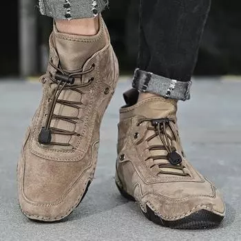 Кожаная обувь Повседневная деловая обувь для мужчин Платье Tenis De Hombre Мокасины Мокасин Tenis Caballero Дизайнерская 38 хаки