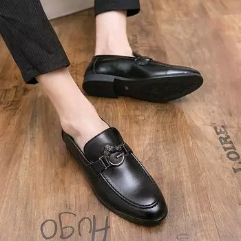 Кожаная обувь Повседневная деловая обувь для мужчин Платье Tenis De Hombre Мокасины Мокасин Tenis Caballero Дизайнерские кроссовки 38 чёрный