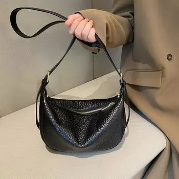 Кожаная однотонная кожа первого слоя, сращивание коровьей кожи, высококачественная одноплечевая женская сумка, одноплечевая женская сумка Oblique Span хаки