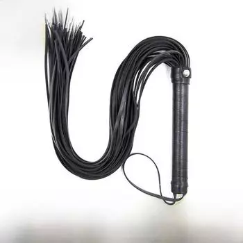 Кожаная плеть для БДСМ для пар - Альтернативная SM игрушка для взрослых Purple Leather Whip