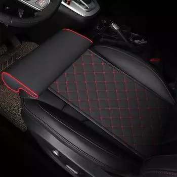 Кожаная подушка для автокресла, подушка для ног, подушка из пены с эффектом памяти, наколенник для вождения на дальние расстояния, офисный домашний защитный коврик для водителя бежевый