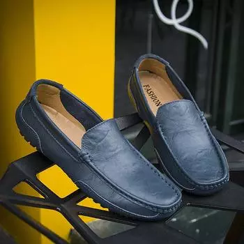 Кожаная повседневная обувь для вождения, мужская повседневная мужская обувь больших размеров, роскошные удобные лоферы, мокасины, туфли без шнуровки, итальянские лоферы 37 красно-коричневый