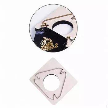 Кожаная резка штампа пластина для пуансонов DIY шаблон для портного Househld Triangle