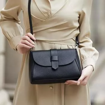 Кожаная сумка через плечо для женщин, сумка-мессенджер для девочек, оригинальные сумки с кнопкой, новое поступление