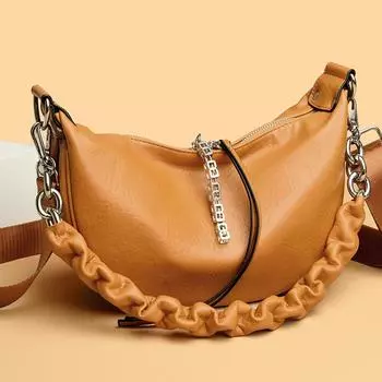 Кожаная сумка через плечо для женщин, высококачественные винтажные сумки для женщин, роскошные женственные сумки, сумка через плечо, модная