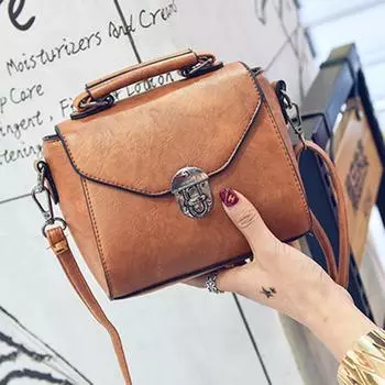 Кожаная сумка через плечо с верхней ручкой Маленькие сумки через плечо