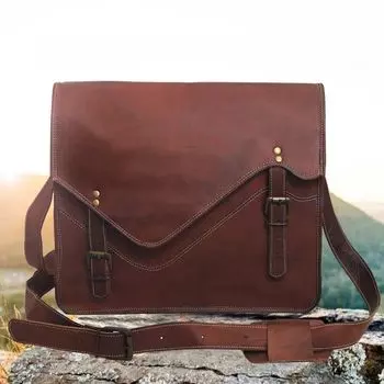 Кожаная сумка через плечо, сумка для ноутбука, сумка через плечо для женщин, подарок для мужчин, офисная сумка, рабочий портфель, сумка-портфель, сумка в деревенском стиле, Рождественский подарок 11 x 15 x 5 in