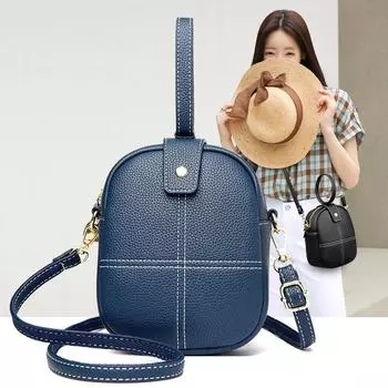 Кожаная сумка через плечо, женская сумка из коровьей кожи, модная сумка серый