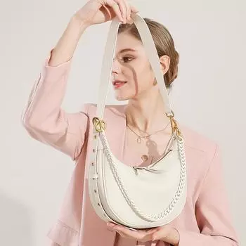 Кожаная сумка через плечо женская сумка-пельмень модная сумка через плечо усовершенствованная сумка на цепочке модная сумка женская 28*7*18 хаки