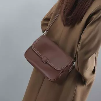 Кожаная сумка через плечо женская сумка Senior Sense Bag Foreign Style Texture Senior Niche Shoulder Bag