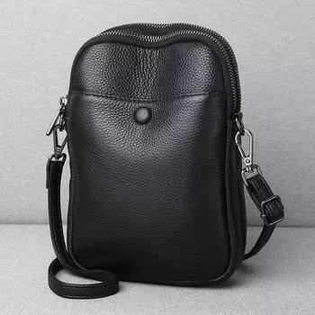 Кожаная сумка через плечо, женская универсальная модная весенняя маленькая квадратная сумка, сумка-мессенджер из коровьей кожи первого слоя, маленькая сумка