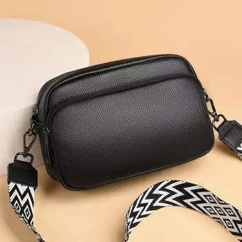 Кожаная сумка-мессенджер из коровьей кожи первого слоя, женская трендовая маленькая квадратная сумка, простая однотонная сумка через плечо хаки