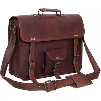 Кожаная сумка-мессенджер Кожаная сумка для ноутбука Компьютерная сумка-портфель Унисекс
