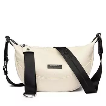 Кожаная сумка-мессенджер на одно плечо, женская уличная модная повседневная сумка-пельмень, высококачественная кожаная женская сумка